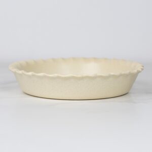 Pinched-Pie Dish-Standard-Color Egg Nog