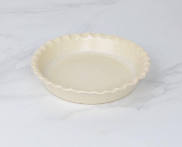 Pinched-Pie Dish-Standard-Color Egg Nog - Image 6