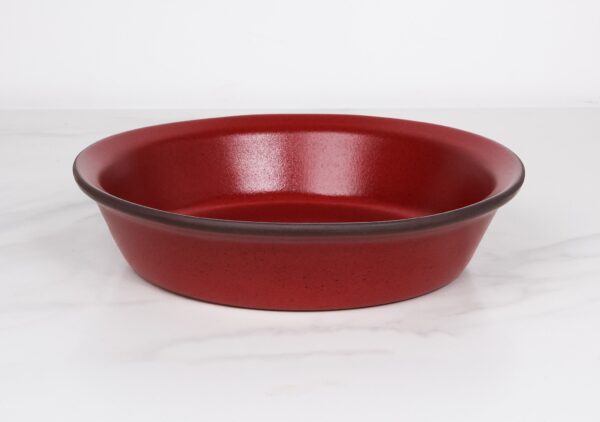 Deep-Straight-Edge-Pie Dish-Garnet - Image 4