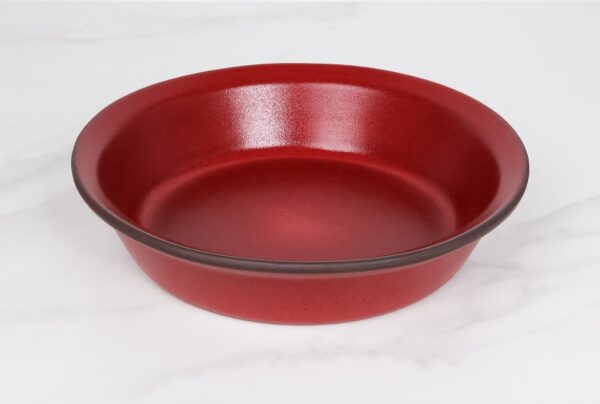 Deep-Straight-Edge-Pie Dish-Garnet - Image 3