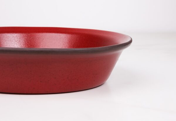 Deep-Straight-Edge-Pie Dish-Garnet - Image 2