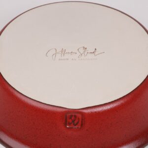 Deep-Straight-Edge-Pie Dish-Garnet