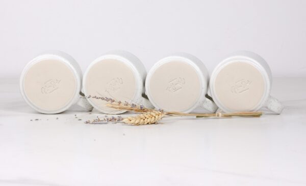 Durable Stacking Teacups Set of 4 - Heartland with Speckled Finish - Image 3