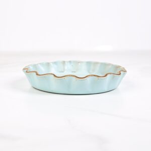 Stoneware Quiche Dish- Araucana Blue