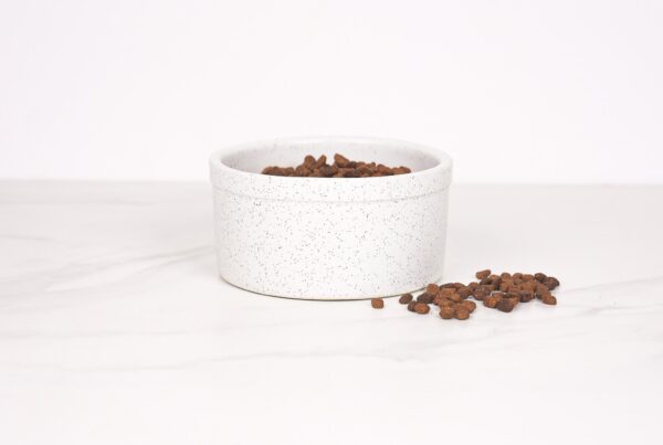 Large Dog Bowl- Ceramic-Stoneware-Handmade-Made in USA-Dog Bowl -Heartland Speckle - Image 4