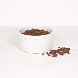 Large Dog Bowl- Ceramic-Stoneware-Handmade-Made in USA-Dog Bowl -Heartland Speckle
