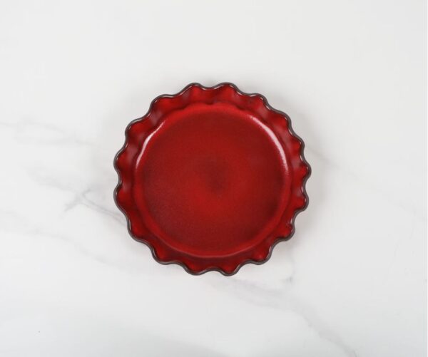 Stoneware Quiche Dish-Garnet