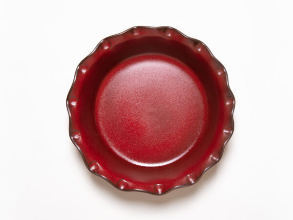 Fluted-Pie Dish-Deep-Garnet - Image 4