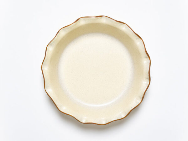 Fluted-Pie Dish-Deep-Egg Nog - Image 4
