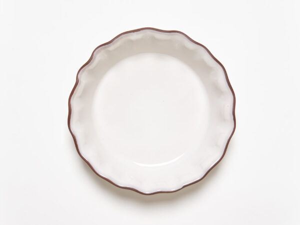 Fluted-Pie Dish-Deep-New England White - Image 11