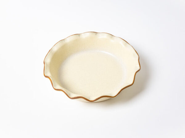 Fluted-Pie Dish-Deep-Egg Nog - Image 5