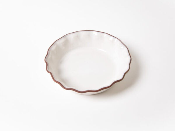 Fluted-Pie Dish-Deep-New England White - Image 8