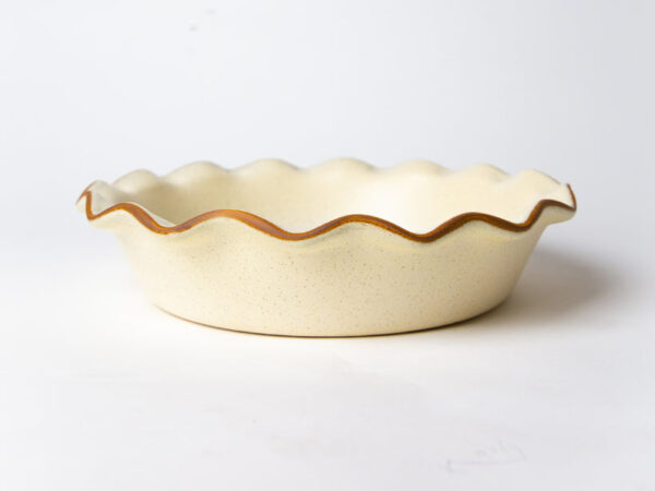 Fluted-Pie Dish-Deep-Egg Nog - Image 2