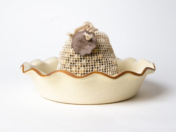 Fluted-Pie Dish-Deep-Weights Combo - Egg Nog