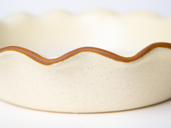 Fluted-Pie Dish-Deep-Egg Nog - Image 3