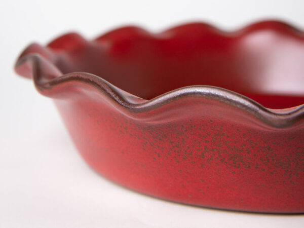 Fluted-Pie Dish-Deep-Garnet - Image 2