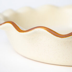 Fluted-Pie Dish-Deep-Egg Nog