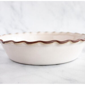 Fluted-Pie Dish-Deep-New England White