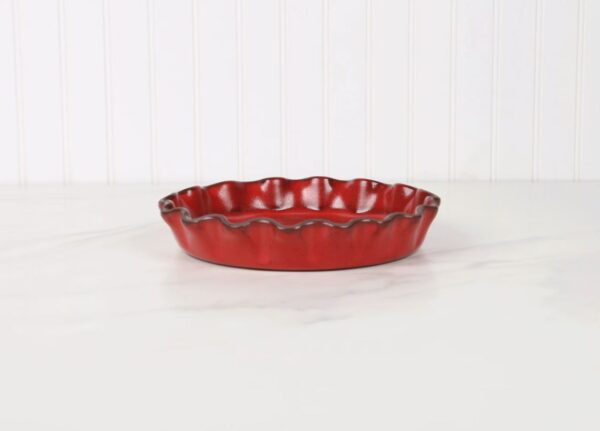 Stoneware Quiche Dish-Garnet - Image 2